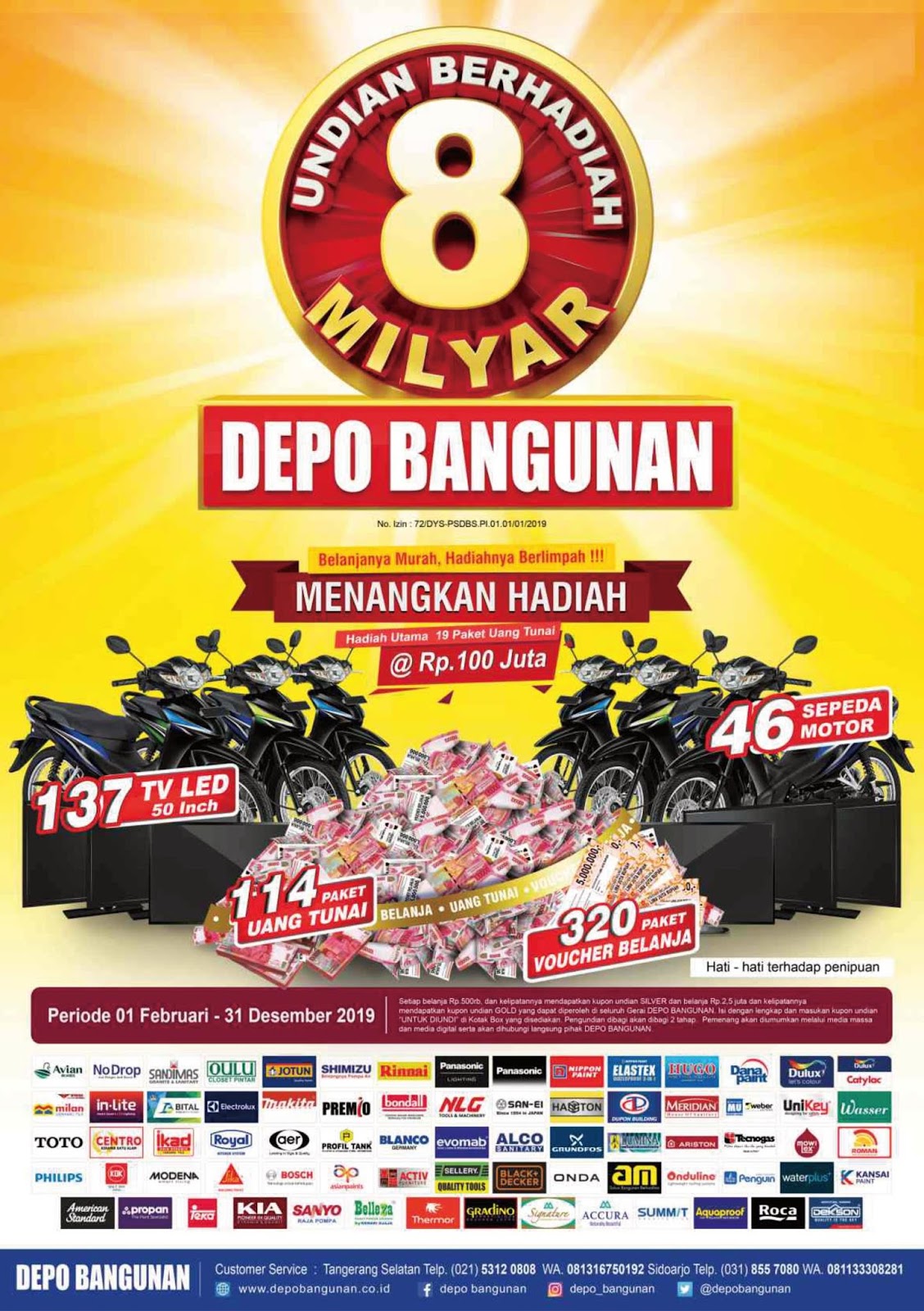 #DepoBangunan - #Promo #Katalog Periode 01 - 10 Februari 2019