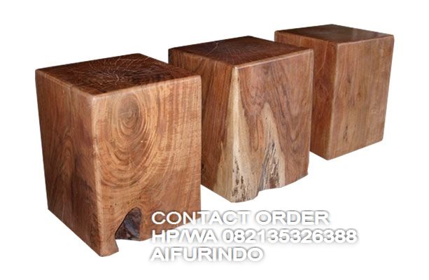 Furniture trembesi Stool balok kayu trembesi,Jual Furniture trembesi Jepara kayu solid & utuh -Jual Stool kayu trembesi