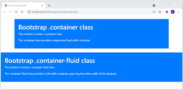 Bootstrap Container