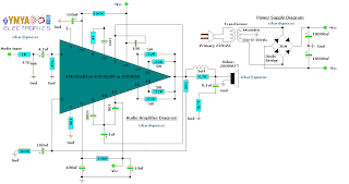 200W power amplifier complete power supply