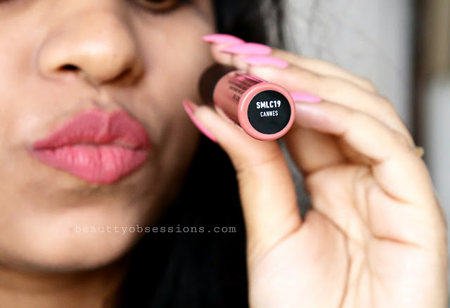 after a really long gap I am going to review a lip product NYX Soft Matte Lip Cream 'Cannes' Review & Swatches