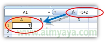 Rumus merupakan hal paling dasar di Microsoft excel Cara Membuat Rumus(Formula)  di Ms Excel 