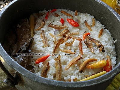Resep Masakan Sunda, Nasi Liwet Ikan Teri Asin Tanpa 