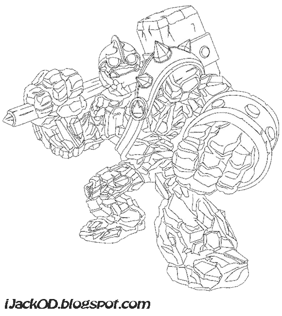 Skylanders Giants Colouring Pages