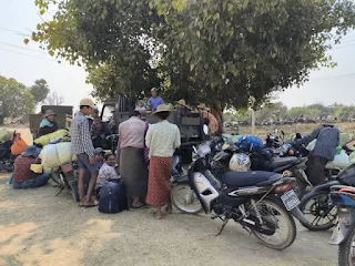 More than 10,000 residents from eight villages had to flee due to the arrival of the army  Sagaing Division From the afternoon of February 25th until today, the western part of Khin Oo city was attacked by a large army of about 120 soldiers. People fleeing said that more than 10,000 local residents in eight villages have been forced to leave their homes due to small arms fire.  Boh with more than 300 households. There are around 500 households in Kanthaya, More than 200 households have bananas, Siputra with around 200 households. New Kan with more than 400 households. Residents of seven villages, including Indaygyi with around 300 households and Myittaw with over 100 households, have been fleeing since the 25th.  "I have to cook as much as I can in one house and send it to the monastery."  Also on February 26th, more than 400 households in Tesu village were again entered by the army, and the residents of Tesu are fleeing.  A Tesu village resident, who did not want to be named for security reasons, told RFA that it is no longer easy to stand for a long time because everyone who joins the column is often on the run.  "The column is currently in the village. burn I'm not sure yet. The frequency of running is no less. At the moment, it is not easy for us to stand long-term. There is no water in the west of the village. Irrigation water does not come. Very difficult. not to farm It's quite difficult not to do farming."  A resident of Indaygyi village who is on the run told RFA that he wants peace as soon as possible because he has to flee often and face many difficulties.  "Businesses can't do it at all. Can't do it straight. And when we have to avoid this, we face various difficulties. We, the public, are already suffering. I would also like to ask the military council to solve the issue as soon as possible in the best way to make the people peaceful and peaceful."  He said that there have been three times that he has had to flee because of military council troops entering the village of Indaygyi.   A refugee aid worker in New City Village told RFA that the current rice is helping as much as they can because the people who are fleeing have nothing but clothes.  "I'm sad because of how I feel inside. The people here have to help as much as they can. I have to run to myself because it's all just people like this. The people in the village packed rice and sent it to the monastery. I had to cook as much as I could in one house and then send it to the monastery. People who took their clothes and ran away. Nothing."  Those who fled are worried that their remaining homes will be burned down, he said.  An official of the Khin Oo Township Local Defense Force told RFA that the military council force has been acting in such a way that if they don't attack them with mines, the village will be destroyed.  "When they entered, they stopped and opened fire. If the mines are drawn, then if they have been able to enter the villages, it can be defined as arson. If they don't draw mines or anything, they want to give the news that they don't exist anymore. Don't draw mines, This is what we see. In fact, they are both our Khin Oo Township and We heard that in Sagaing and in the areas that resisted them again, they did not even see a tent in the forest and asked them to hide everything."  He said that the column has been entering Khin Oo Township from all sides and has been clearing the area for about 15 days.   RFA reached out to Social Affairs Minister U Aye Hlaing, who is authorized to speak in Sagaing Region of the Military Council, to get a response on the residents fleeing, but could not get a response as his phone was switched off.  But in Sagaing region, there are no war victims without fighting, and those people are given rice, oil, U Aye Hlaing had previously answered RFA that he had provided assistance with salt and beans.  On the 20th of February, two columns entered Pyakkone, Thunder the flute Rich Hill Well, banyan farm big dam Nearly 6,000 residents of Manain and Gontha villages had to flee.  2023 of the United Nations Office for the Coordination of Humanitarian Affairs (UNOCHA). As of February 2nd, around 600,000 people have fled their homes in Sagaing due to the military conflict after the coup.