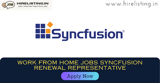 Work From Home Jobs Syncfusion Logo