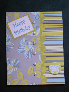 Silver snap birthday card