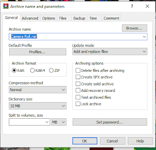 compressing a folder