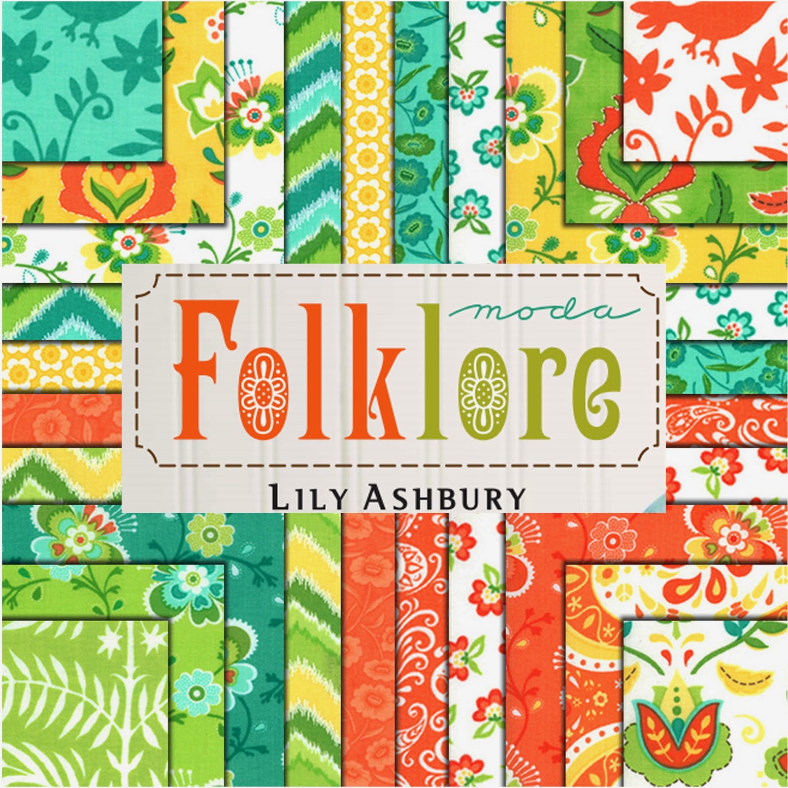 Moda FOLKLORE Quilt Fabric by Lily Ashbury for Moda Fabrics