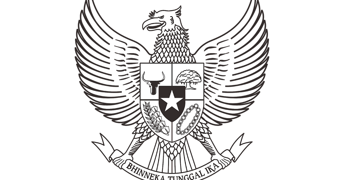 Logo Pancasila Hitam  Putih  Vector Cdr Png HD GUDRIL 