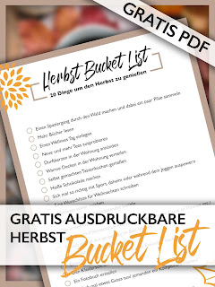 Gratis Bucket List für den Herbst