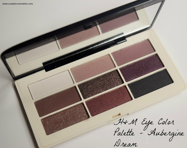 H&M Eye Color Palette Aubergine Dream Review, Swatches