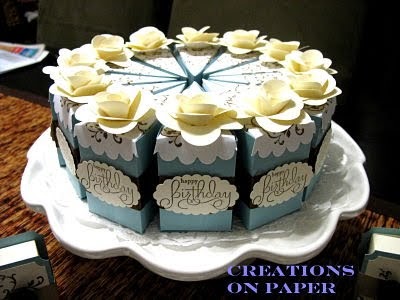 Creations on Paper: 60th Birthday Cake and Souveneirs