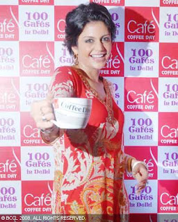 Mandira Bedi at Cafe Cofee Day Launch