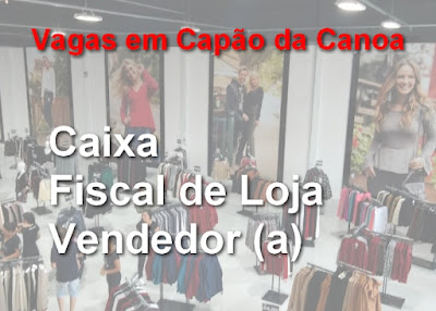 Loja Y&C está selecionando Caixa, Fiscal de Loja e Vendedor (a) em Capão da Canoa