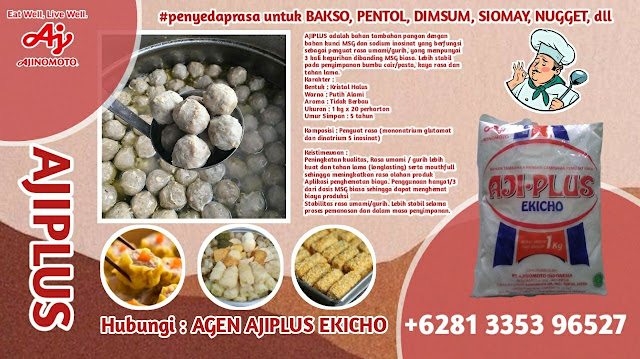 Bakso Sambas, bakso bengkayang, bakso singkawang, bakso landak, bakso mempawah, pakai penyedap rasa AJIPLUS AJINOMOTO 081335396527