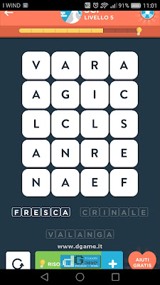 WordBrain 2 soluzioni: Categoria Sci (4X5) Livello 5