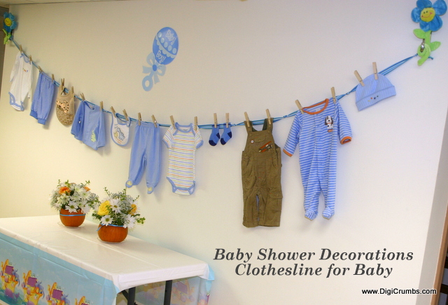 DigiCrumbs: Baby Shower Ideas - Hang a Cute Clothesline for Baby
