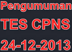 Pengumuman Hasil TKD LJK CPNS 24 Desember 2013