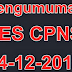 Pengumuman Hasil TKD LJK CPNS 24 Desember 2013