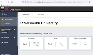 بالصور .. جامعة كفرالشيخ الثاني محليا والمركز 501 -  600 عالميا في "تصنيف التايمز البريطاني