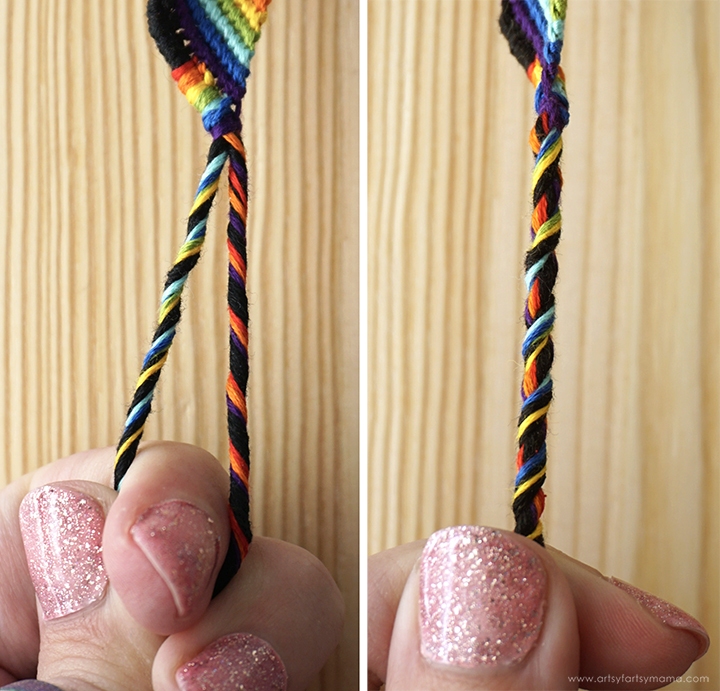 Rainbow Plaid Friendship Bracelet