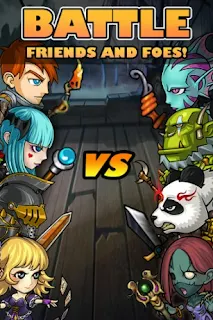 Screenshots of the Pocket Knights for Android tablet, phone.