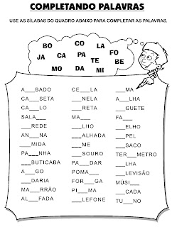 ATIVIDADES DE PORTUGUÊS PARA 3° ANO GRAMÁTICA INFANTIL