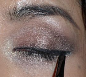 Stila Smudge Pot Eyeliner on brown eyes