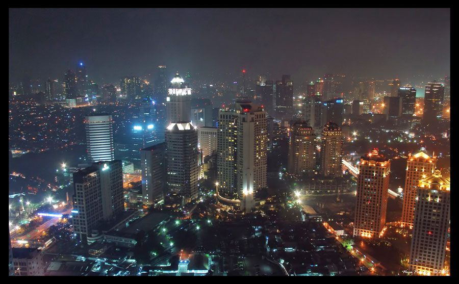  Pemandangan  Kota Jakarta Saat Malam  Hari  Serba Serbi