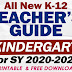 TEACHER'S GUIDE in Using the MELCs in KINDERGARTEN for SY 2020-2021