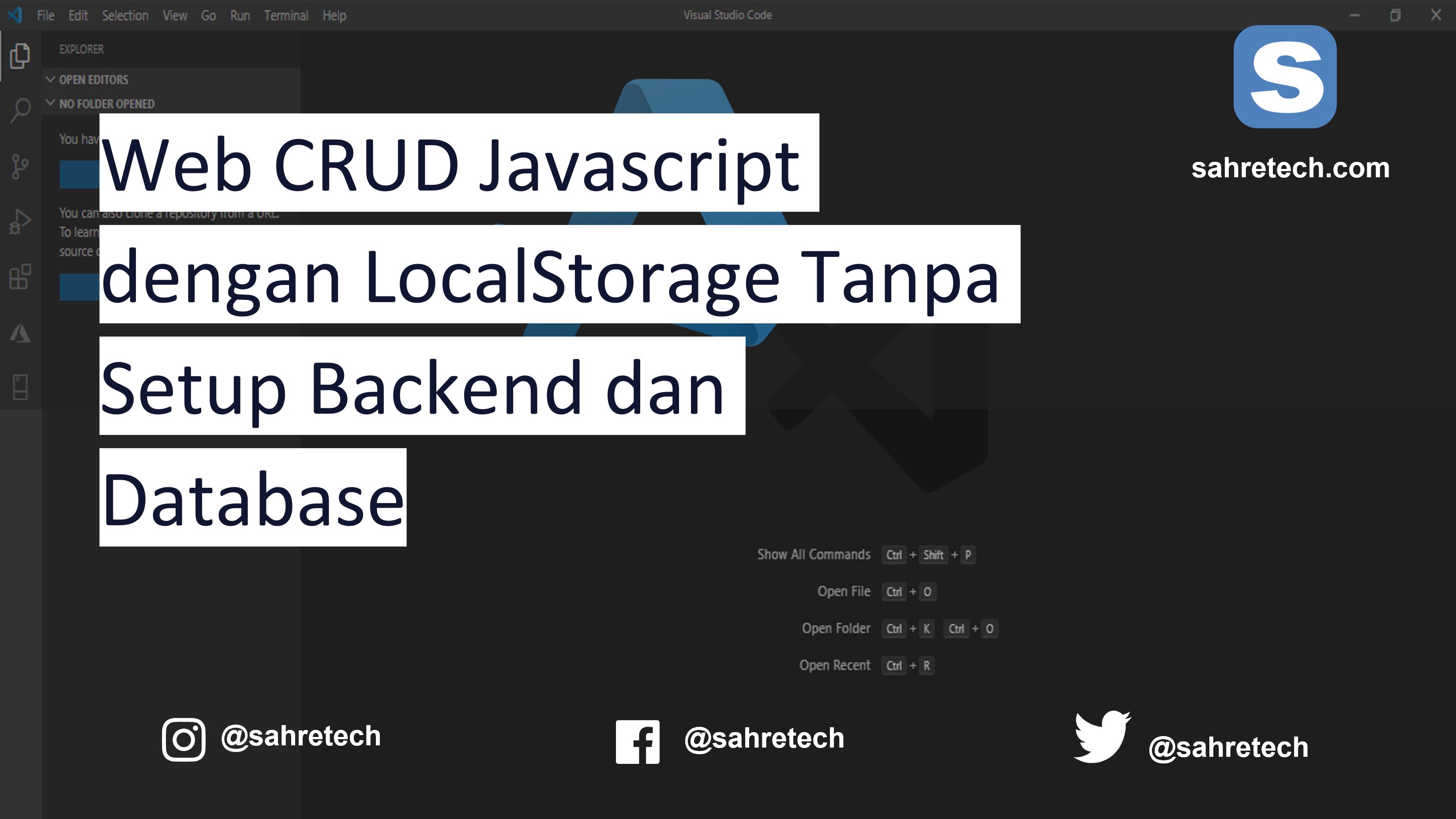 Web CRUD Javascript dengan LocalStorage Tanpa Setup Backend dan Database