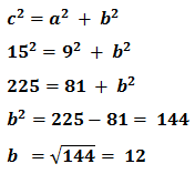  Gambar: contoh perhitungan dengan rumus phytagoras