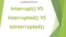 Java Thread interrupt() VS interrupted() VS isInterrupted() Examples