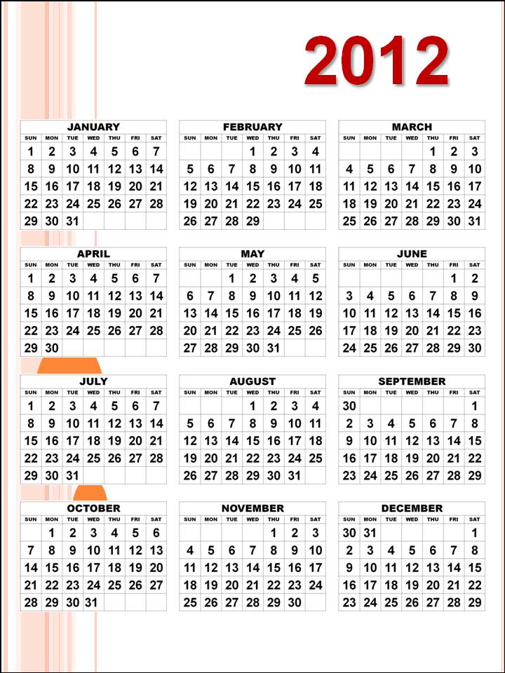 2012 Calendars