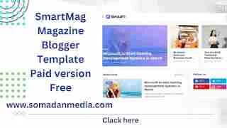 SmartMag Magazine Blogger Template Paid version Free