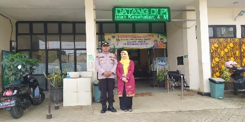 Kapolsek Bojong Polres Pandeglang Lakukan Silaturahmi Dengan Ka UPT dan Staf Puskeamas Bojong.