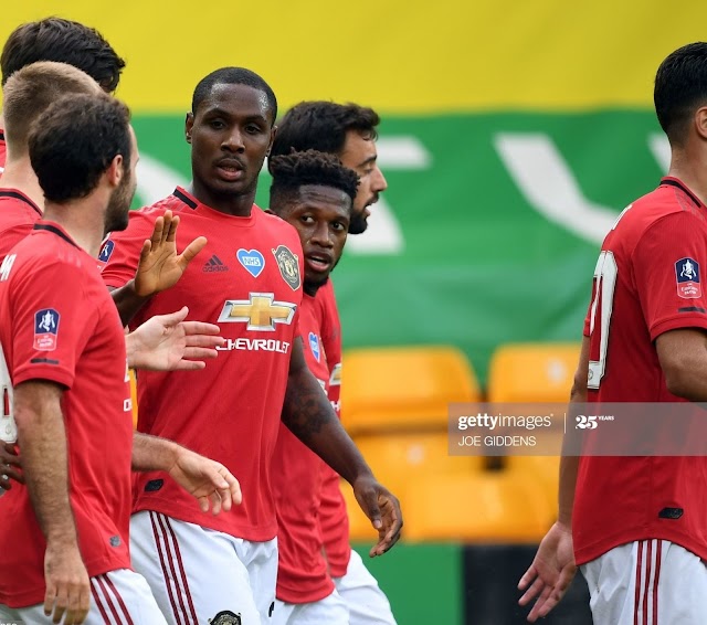 Ajegunle Boy On Target as Manchester United Eliminates Norwich