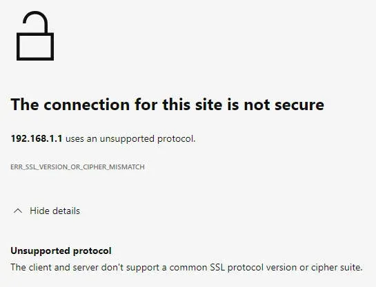 حل مشكلة This site can’t provide a secure connection