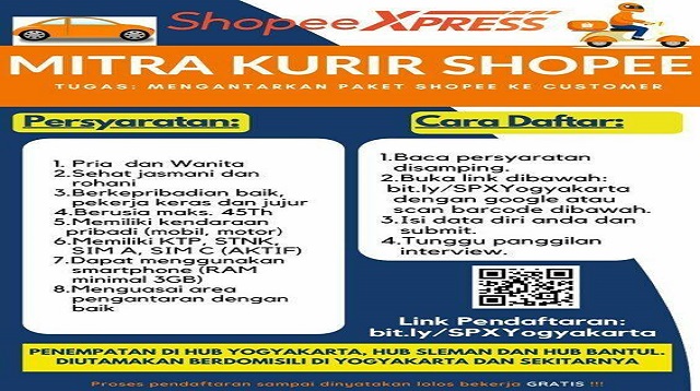 Cara Daftar Mitra Shopee Express