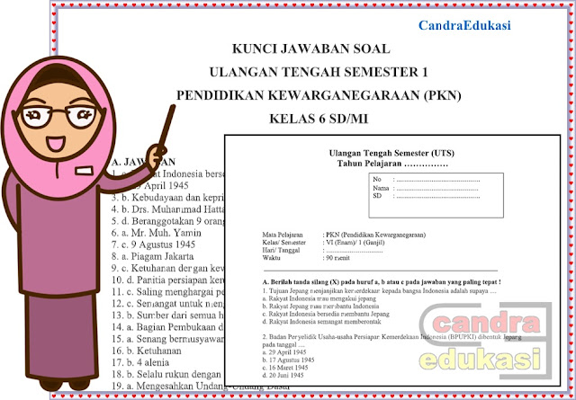 Soal Uts Pkn Kelas 6 Semester 1 Dan Kunci Jawaban