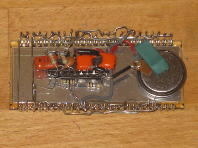 Name tag display soldered dead bug style