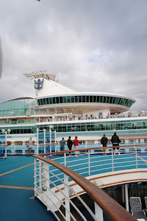 Star Princess Docked next to Royal Caribbean Voyager of the Seas in Venice