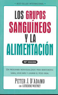 portada libro los grupos sanguineos y la alimentacion