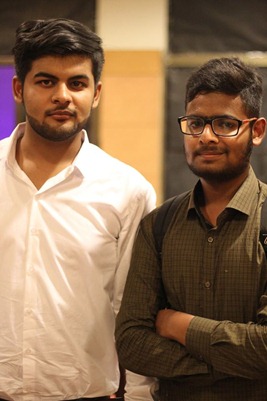 Mohsin Zia with Mohammad Mustafa Ahmedzai