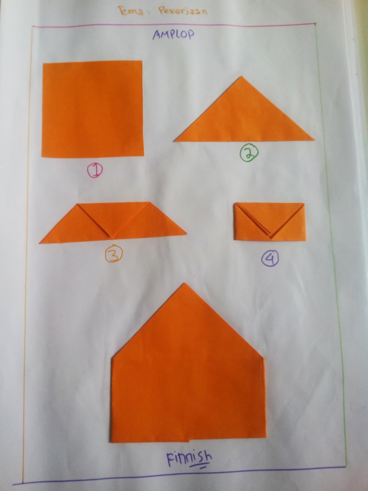 Rahmi Syah Putri Cara Cara Melipat Origami Sesuai dengan 