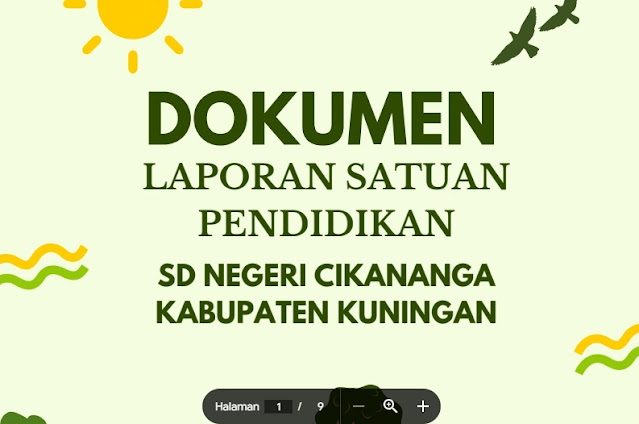 Contoh Dokumen Laporan Perencanaan Satuan Pendidikan, Bukti Dukung Pengelolaan Kinerja Kepala Sekolah