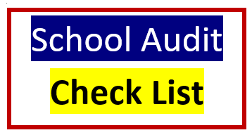 School Audit Check List