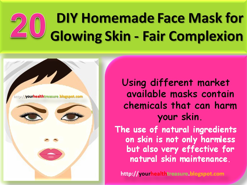 20 DIY Homemade Face Mask for Glowing Skin - Fair 