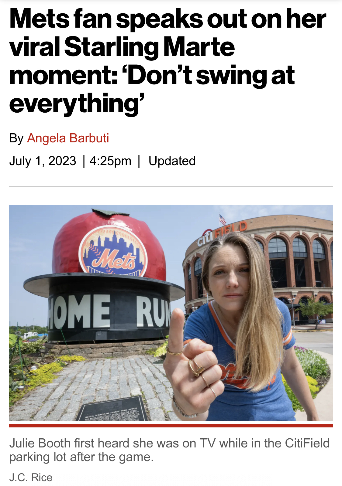  Hey! The QBC Knows Her!(Viral Mets Fan)